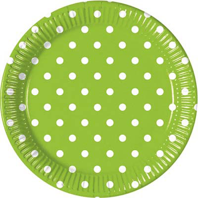 PIATTI 23 CM POIS VERDE